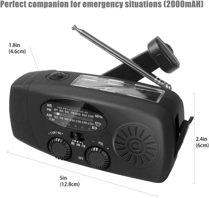 Solar Hand Crank Emergency Radio