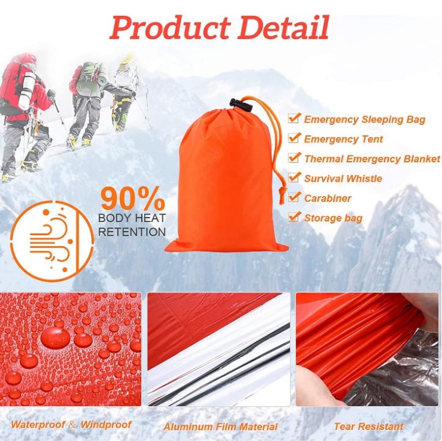 Emergency Waterproof Sleeping Bag